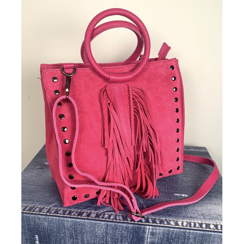 Sac cuir Frange