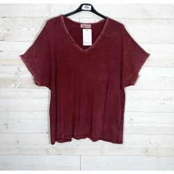Teeshirt MANU bordeau