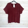 Teeshirt MANU bordeau