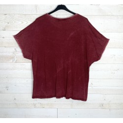 Teeshirt MANU bordeau