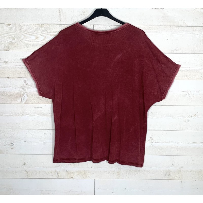 Teeshirt MANU bordeau