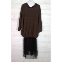 Robe TARA marron
