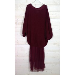 Robe TARA bordeau