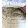 Sac pochette paille ecru