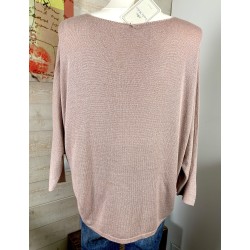 Pull MELON rose poudré