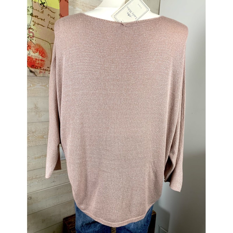 Pull MELON rose poudré