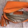 sac cuir cute orange