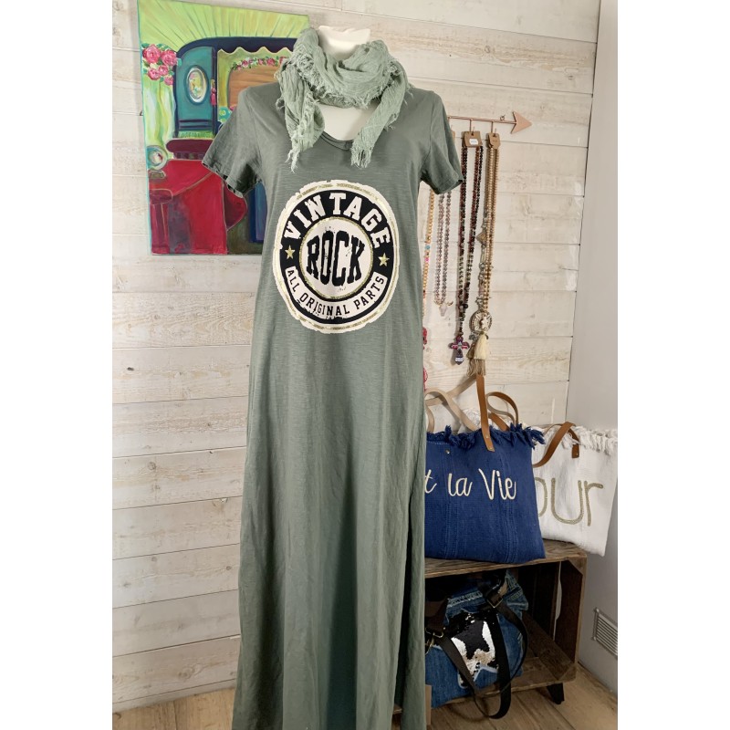 Robe VINTAGE kaki