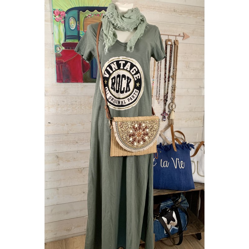 Robe VINTAGE kaki