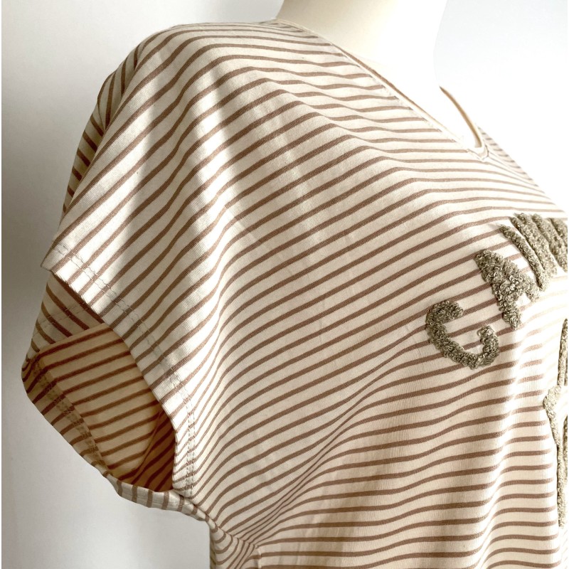 Tee shirt California beige