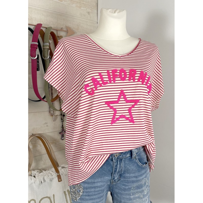 Tee shirt California rose