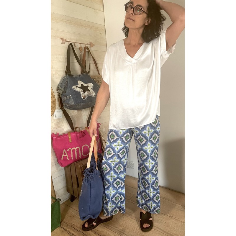 Pantalon TAO turquoise