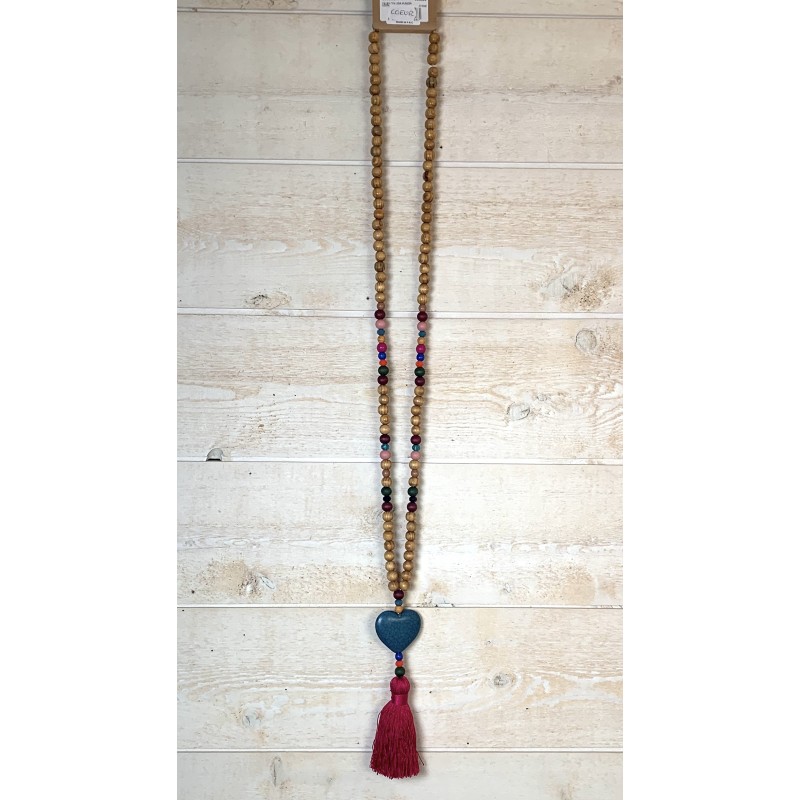 collier sautoir coeur