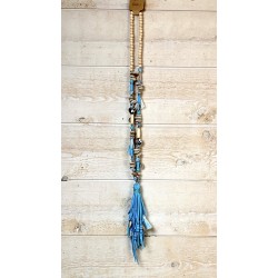 Collier sautoir Bleu