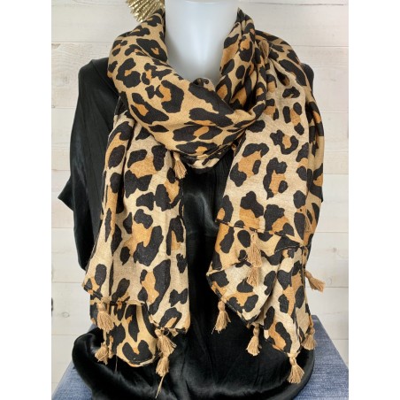 Foulard FAUVE camel