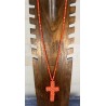 Collier CROIX orange