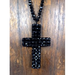 Collier CROIX noir