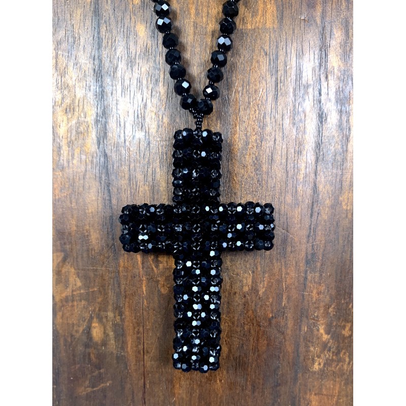 Collier CROIX noir