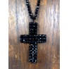 Collier CROIX noir