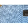 sac cuir croco bleu