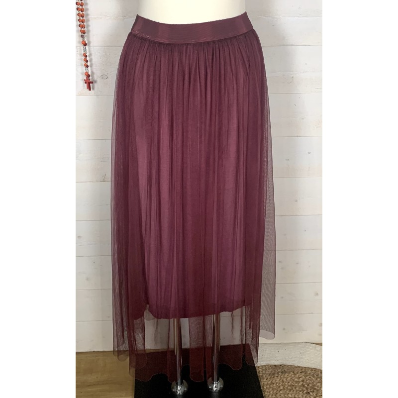 Jupe LOLA bordeaux