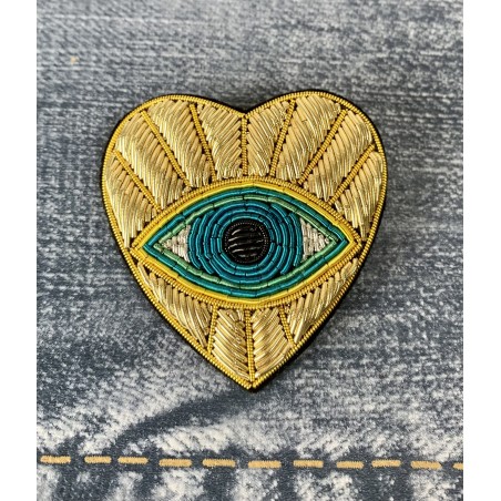 Broche COEUR doré