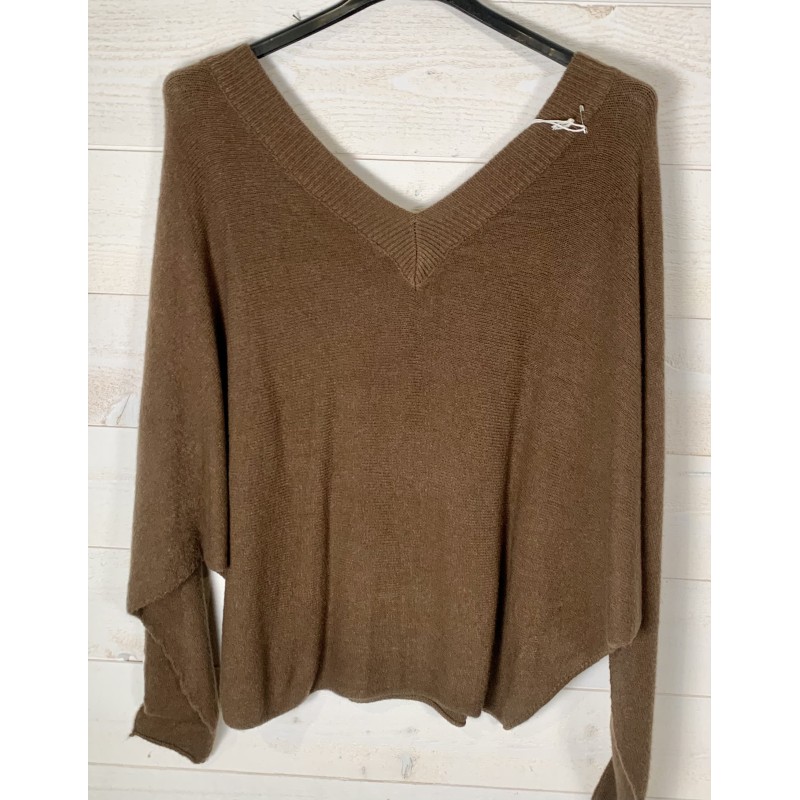 Pull PINKA marron